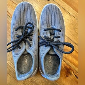 Allbirds Tree Runners Wool Clarity Gray Light White Women Sneaker Shoes Size 9